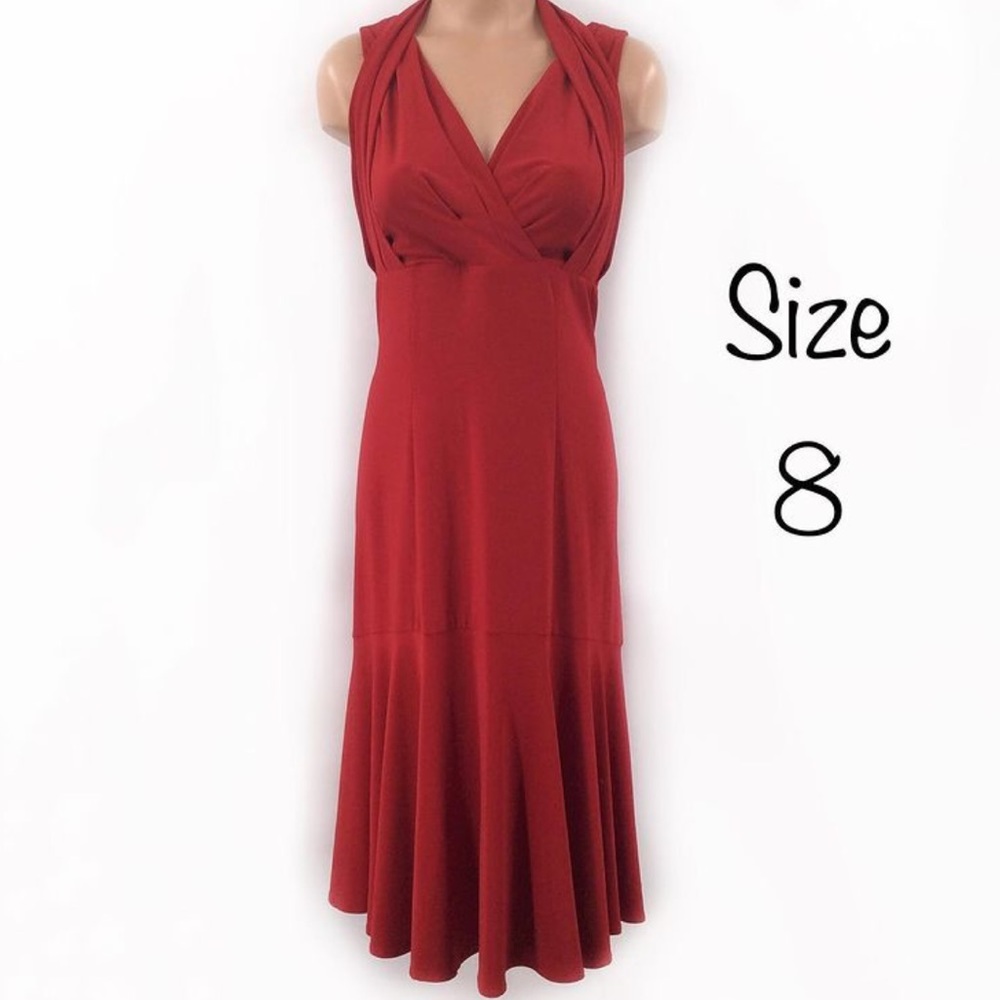 Linea Domani Red Dress Size 8